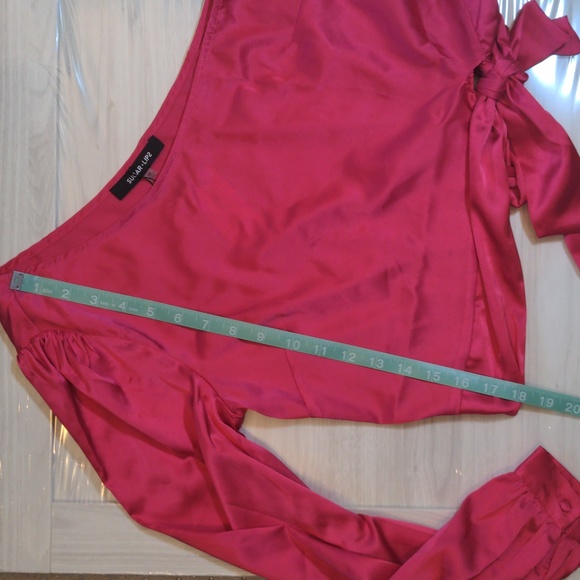 Asymmetrical Magenta Date Top - Size XS - Picture 10 of 16